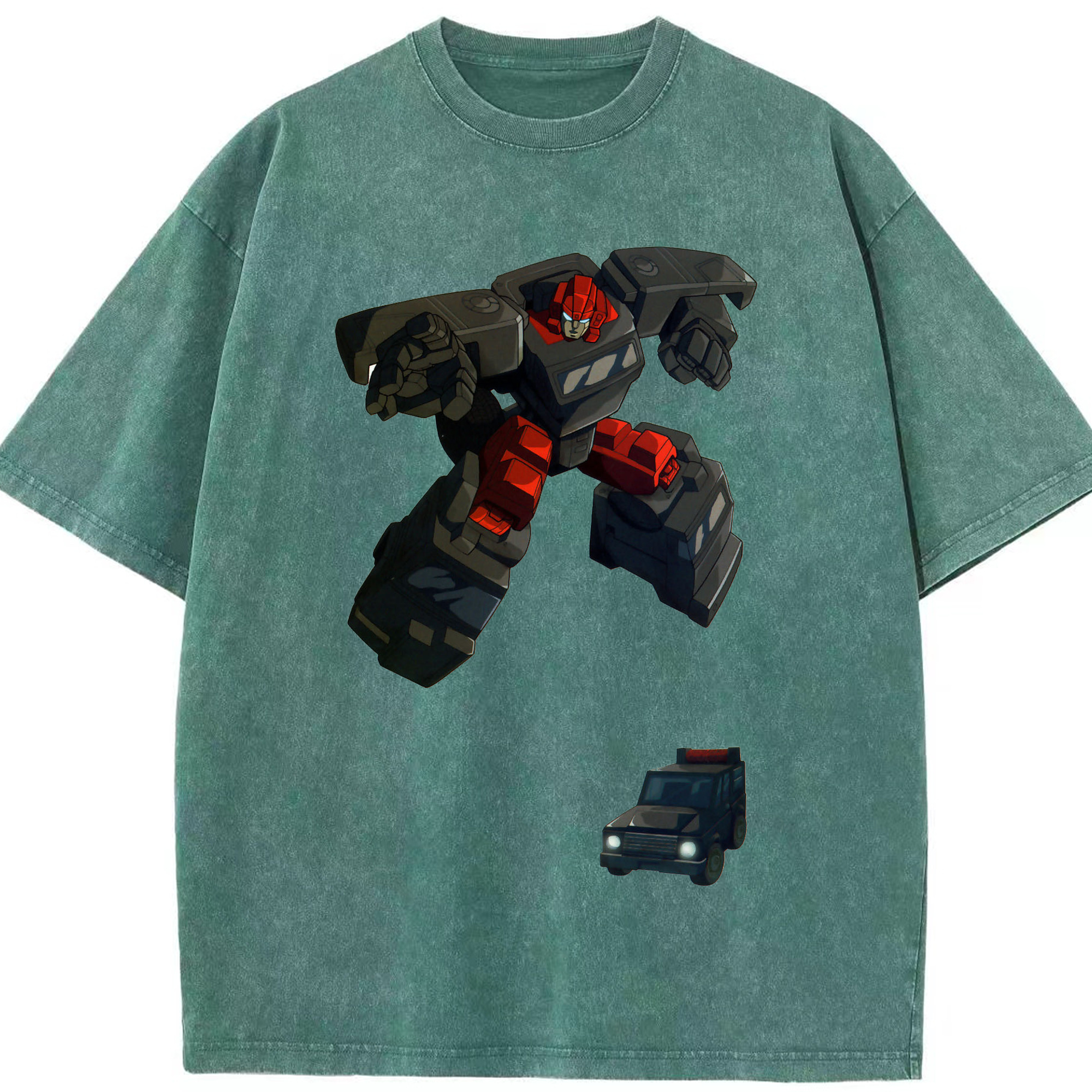 （画像用）  綿100% ヴィンテージ風 半袖Tシャツ（フロントプリント）